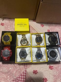 (8) Watch collection lot. Invicta.