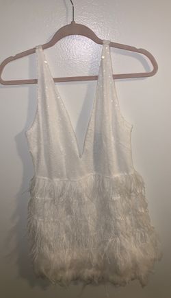 White feather dress