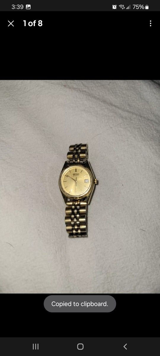Seiko Womens Gold Tone vintage Wrist Watch (2)