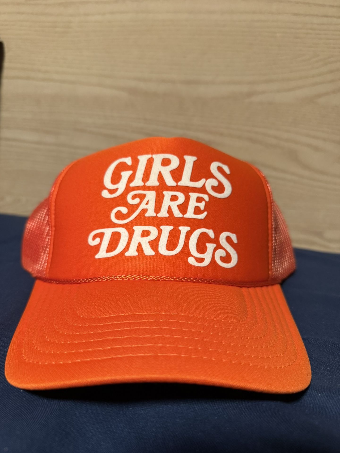 Girls Are Drugs Orange/Syracuse Trucker Hat