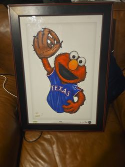 Elmo Texas Rangers Pic 