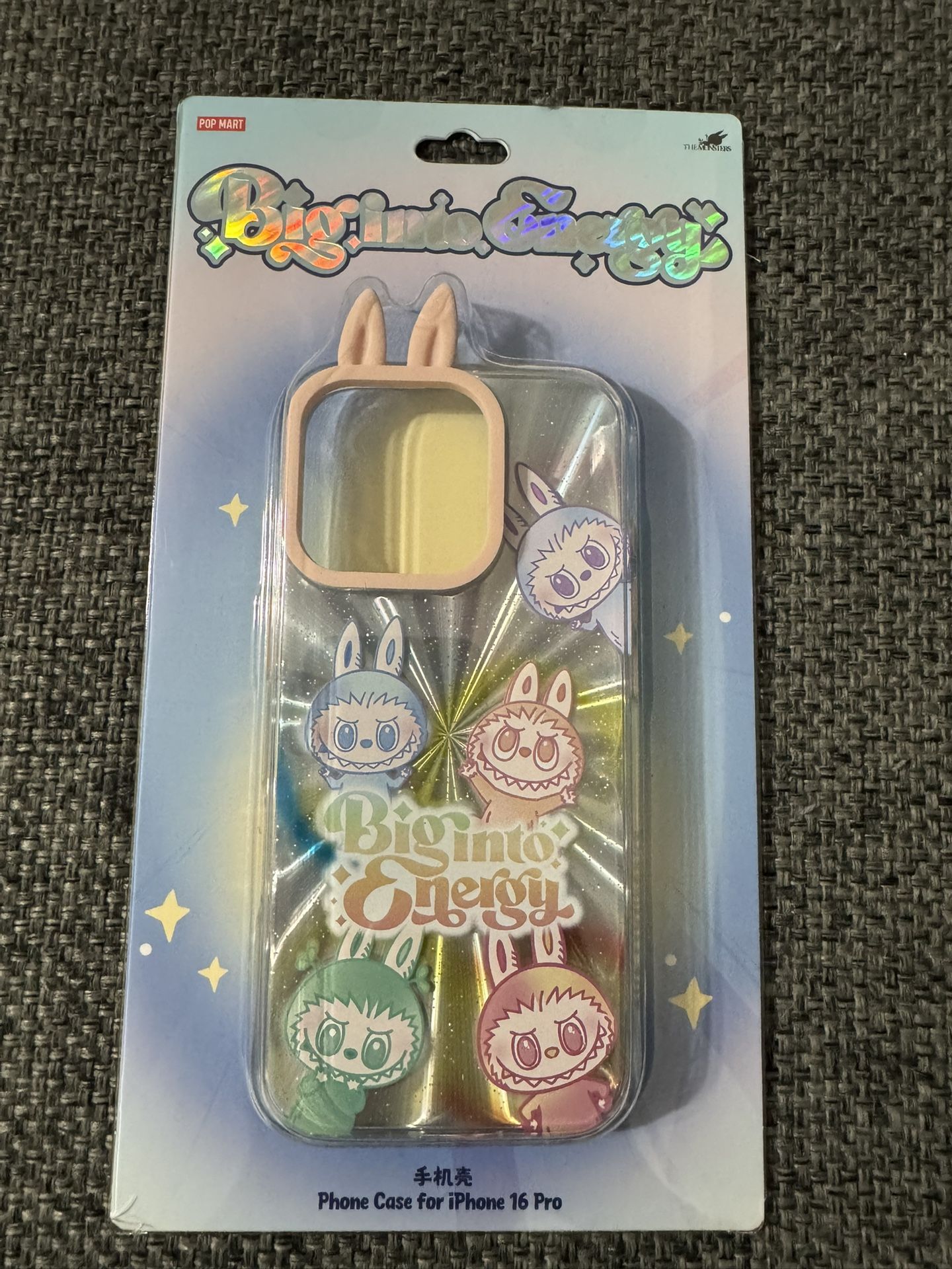 Labubu Big Into Energy iPhone 16 Pro Phone Case
