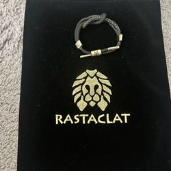 Rastaclat Bracelet Knotted Black And Gold