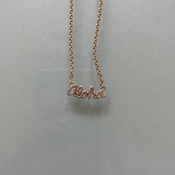 ALOHa Necklace with diamonds