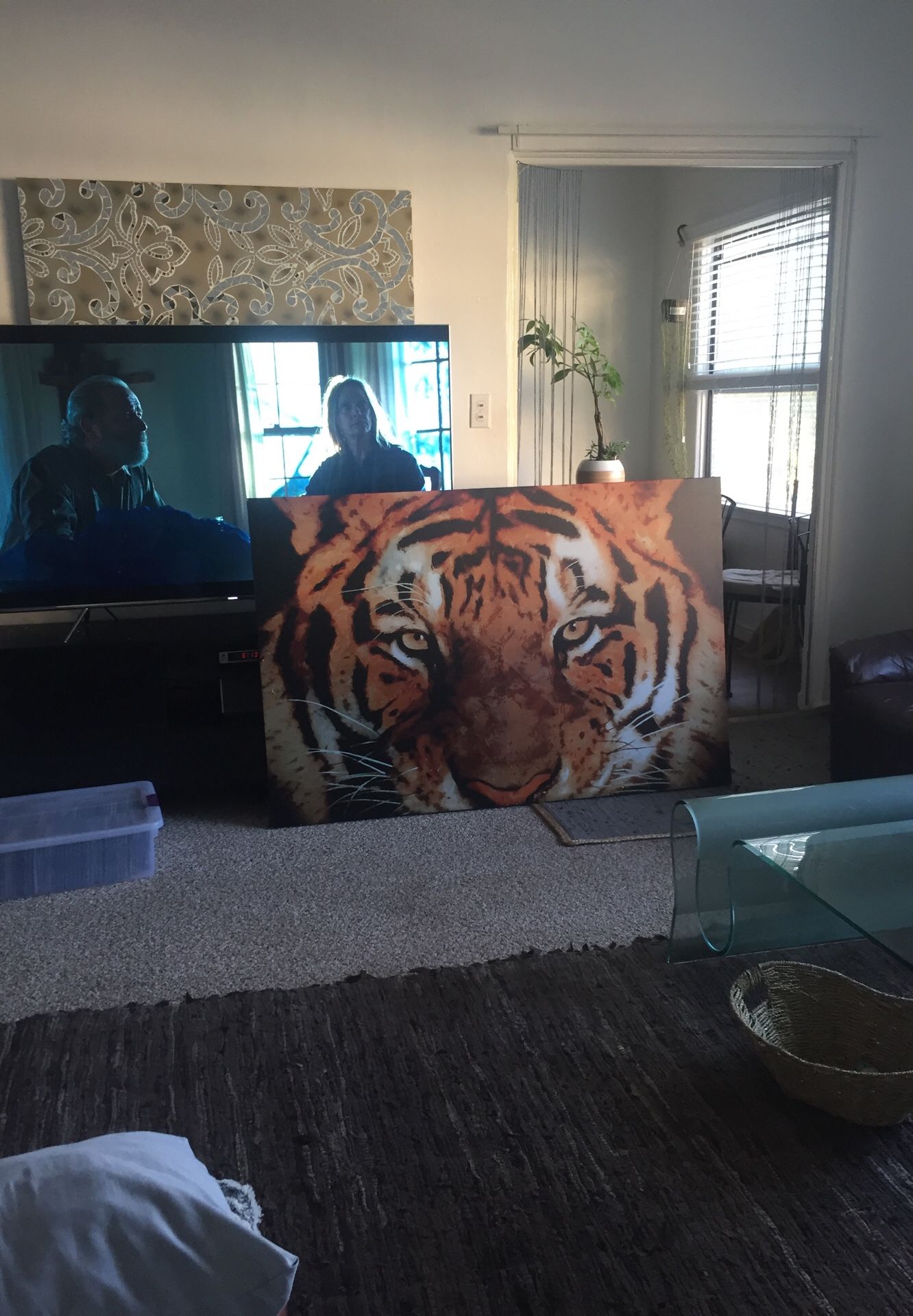 Large tiger canvas