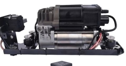 Air ride suspension compressor with bracket for bmw