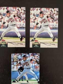 Mike Mussina - Baltimore Orioles (3 Cards) 1992 Topps Stadium Club/1992 Fleer Ultra