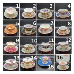 Vintage Tea Cup And Saucer Sets