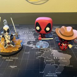 Deadpool Funko Pops And Toy / Decor