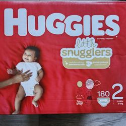 Huggies Little Snugglers Size 2 180 Diapers