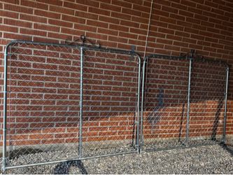 New Residential Chain Link Double Drive Gate 12ftx5ft