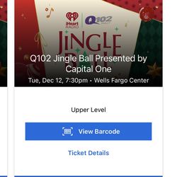 Jingle Ball Concert Tomorrow Night 