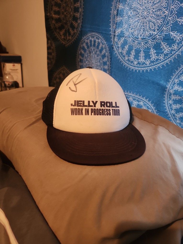 Autographed Jelly Roll trucker Hat!