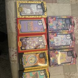 “Casetify iPhone 11 Case Lot – Lisa Frank, Peanuts, SpongeBob, Winnie the Pooh – 8 NIB”