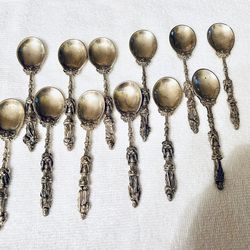 Apostle Spoons.  Rare vintage set of 12.