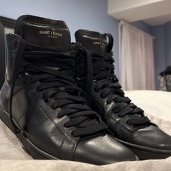 Saint Laurent Leather Sneakers