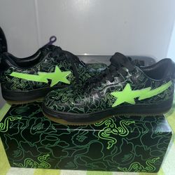 Razer x Bapesta Low M2 'Neon Camo'