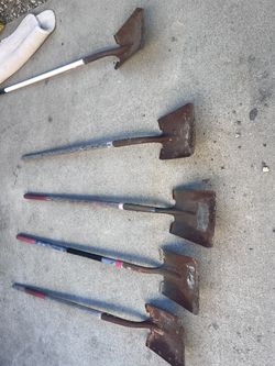 Flat shovels five dollars each
