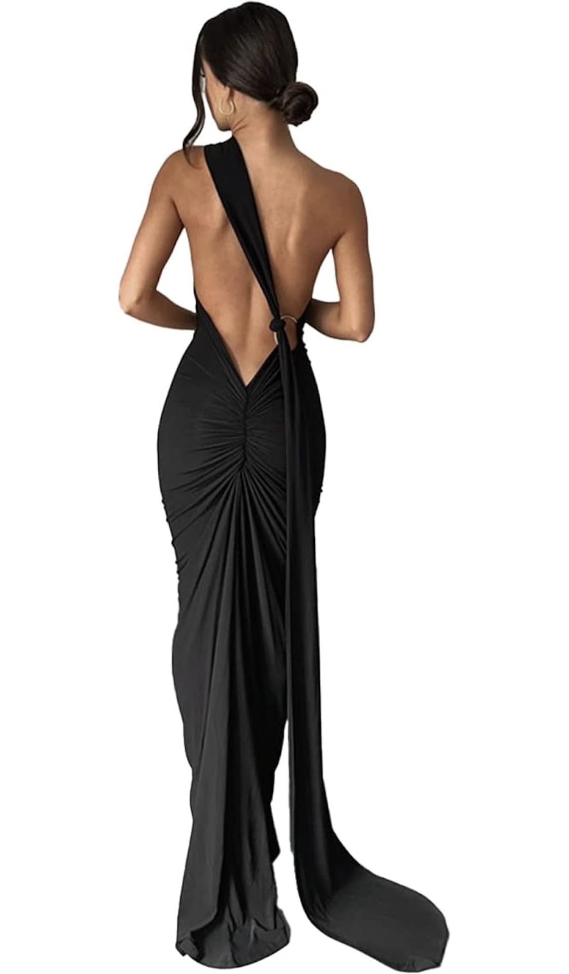 Women Sexy Backless Dress Bodycon Sleeveless Open Back Maxi Dress Going Out Elegant Party Cocktail Long Dress