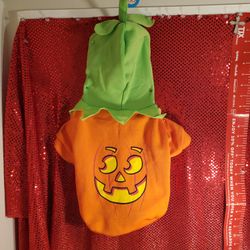 Pet Sweater Hoodie Pumpkin Medium. New.