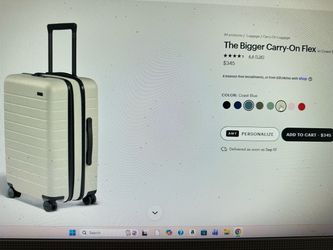 AWAY  Large Carry on Suitcase Tan