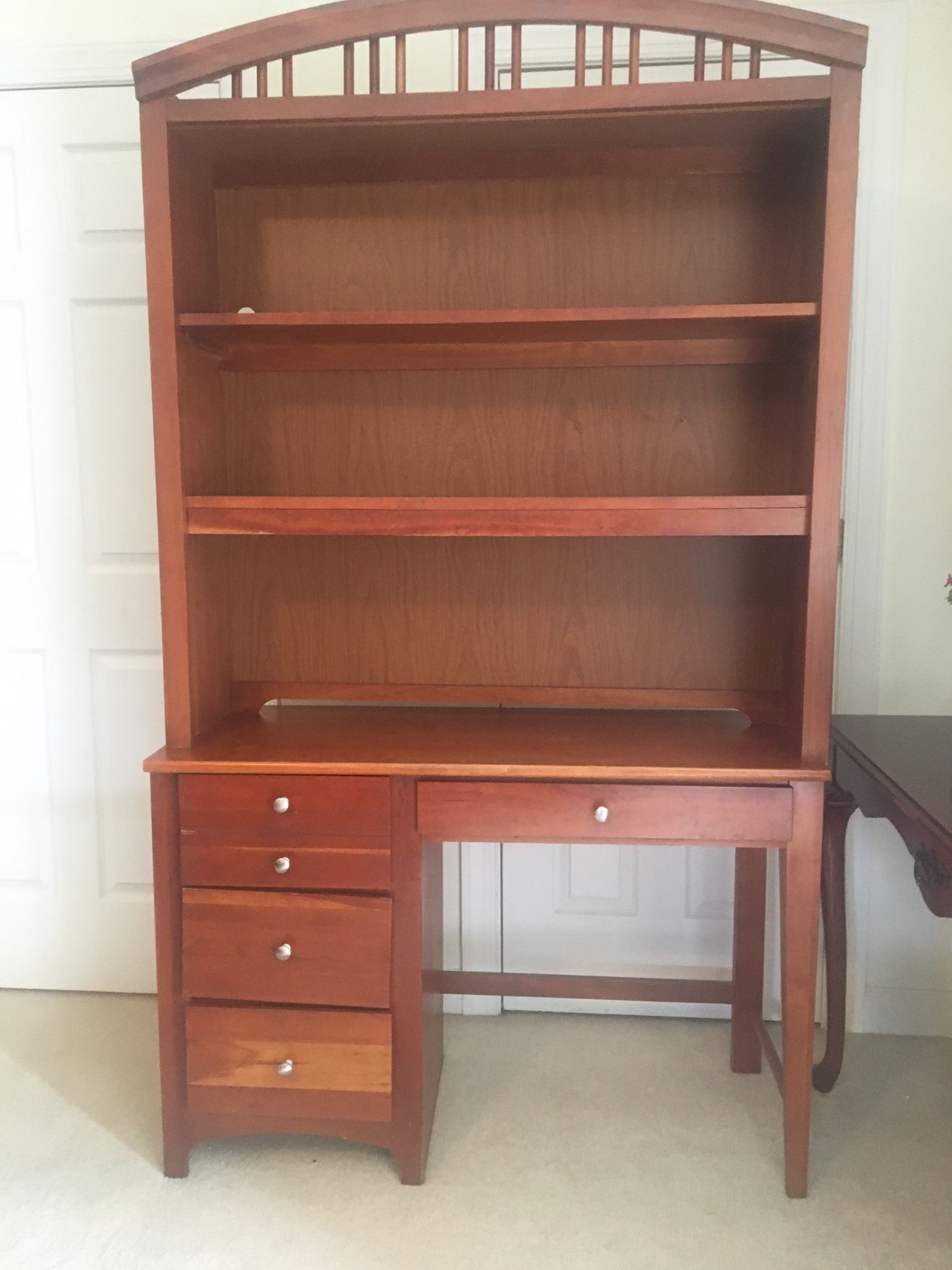 Desk And Bookshelf