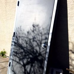 Puerta Comercial Color Gris Excelente Condiciones 