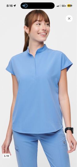 Rafaela scrub top + straight leg pants