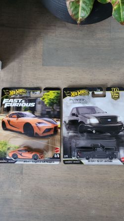 Hot Wheels premium 1:64 Supra/ F150 $10 each or both for $20 NEW