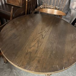 Card/dining Table And 4 Chairs
