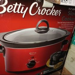 Betty Crocker Slow Cooker 5qt