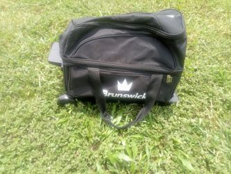 Black 2 ball Brunswick bowling ball bag