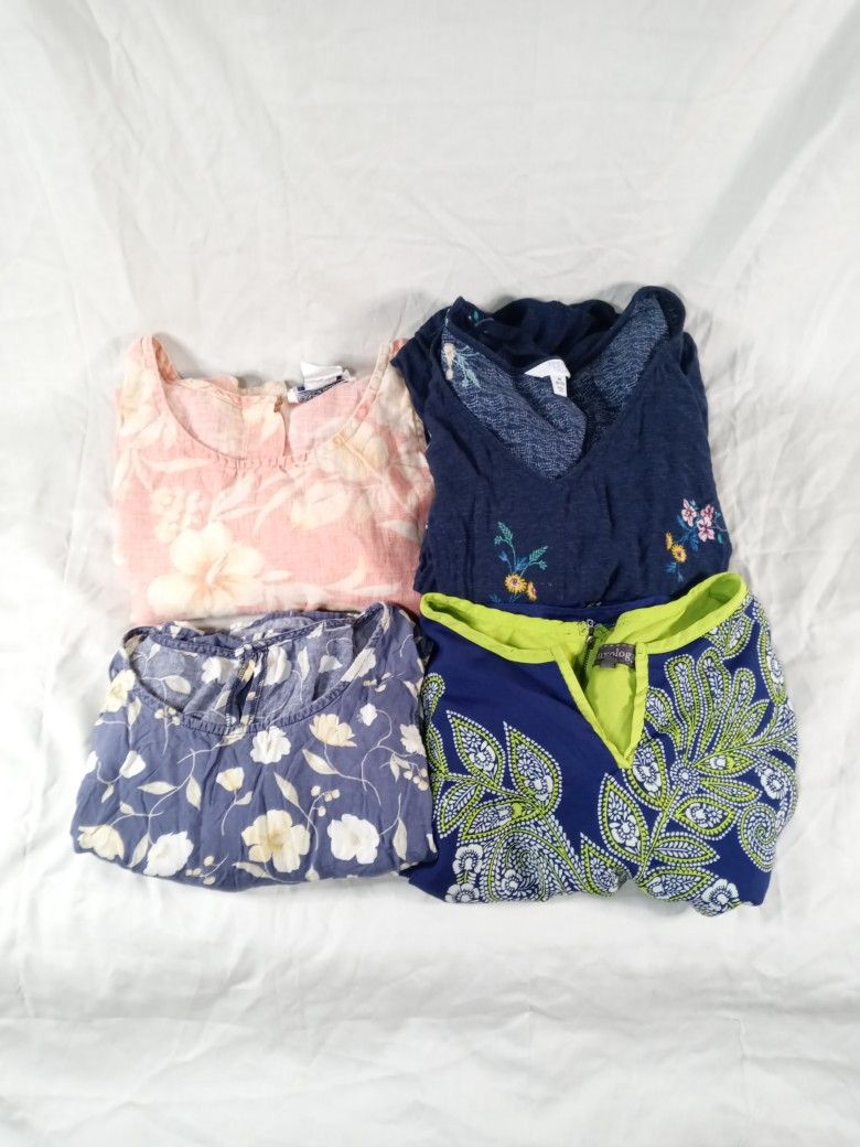 4 Assorted Women Flower Patterned Design Dresses *Clothes/ Dress Bundle*
