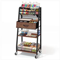 🔥 MUST GO FAST! 3-Tier Rolling Storage Cart w/ Drawer & Wheels ONLY $40 🔥