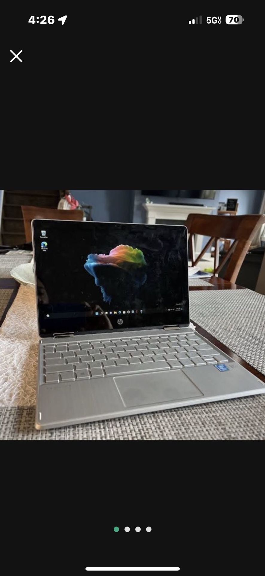 HP- Pavilion X360 2-in-1 11.6” Touch-Screen Laptop - Intel Pentium- 4gb ...