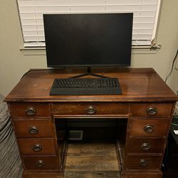 Vintage Wooden Desk. 