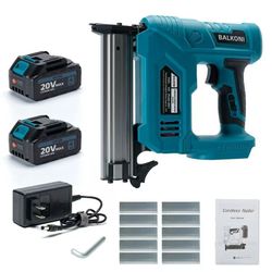 Cordless Electric Nail Gun, 4.0Ah X 2 Battery, F32 MAX, 1000 Piece Nails