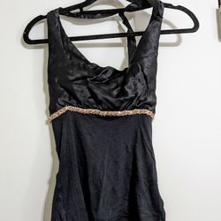 Y2K Beaded Halter Top