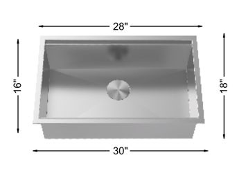 Square Kitchen Sink