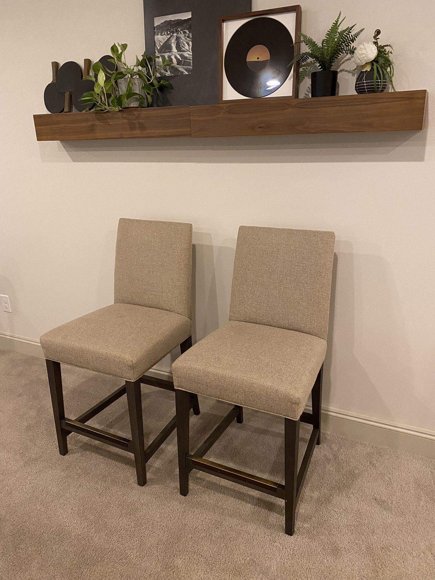 Crate and Barrel Miles Upholstered Stool