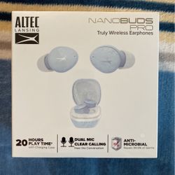 ALTEC NANO BUDS PRO DUAL MIC   (WHITE )   TRULY WIRELESS EARPHONES 