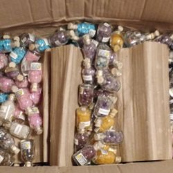 Small gemstone bottles
