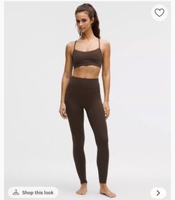 New with tags Brown Lululemon Align no line 28" leggings