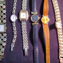 24 Nice Watches Citizen, Seiko,guess, Fossil, Timex, Oscar De LA Rento, Gruen, Bulova..