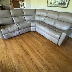 All Leather Sectional 
