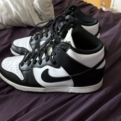 Panda Dunks High Tops Like New 