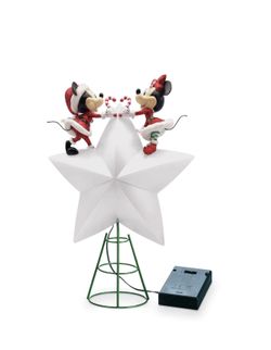 Light Up Mickey and Minnie Tree Topper Star