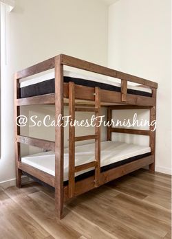 New twin bunk bed and mattress