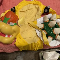 Mario Bowser Kids Costume 