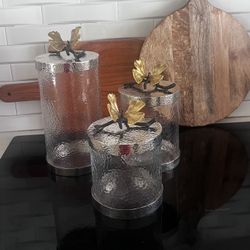 Butterfly Ginkgo Canisters (MICHAEL ARAM)